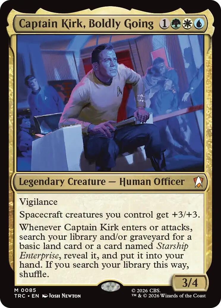 Captain Kirk, Boldly Going (Surge Foil) (85) (TRC)