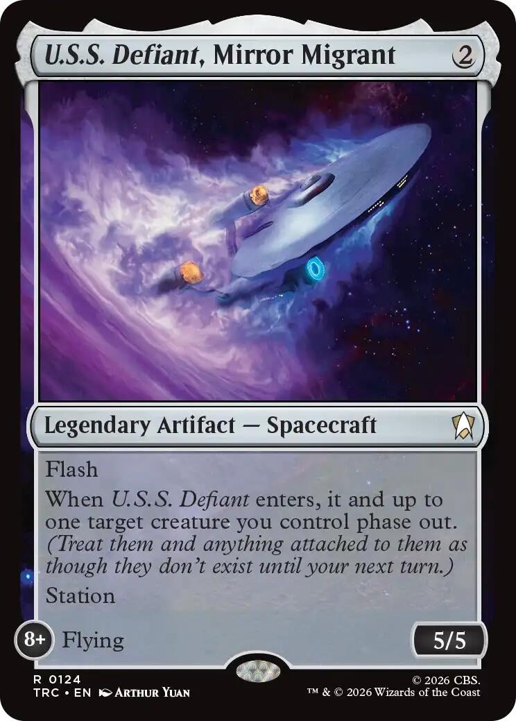 U.S.S. Defiant, Mirror Migrant (Surge Foil) (124) (TRC)