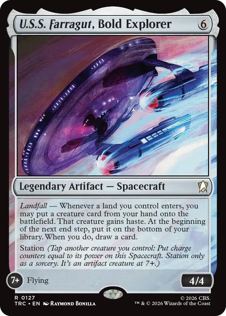 U.S.S. Farragut, Bold Explorer (Surge Foil) (127) (TRC)