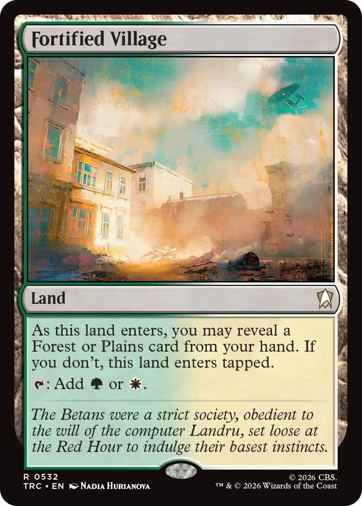 Image for Fortified Village (532) (TRC) - Magic: The Gathering