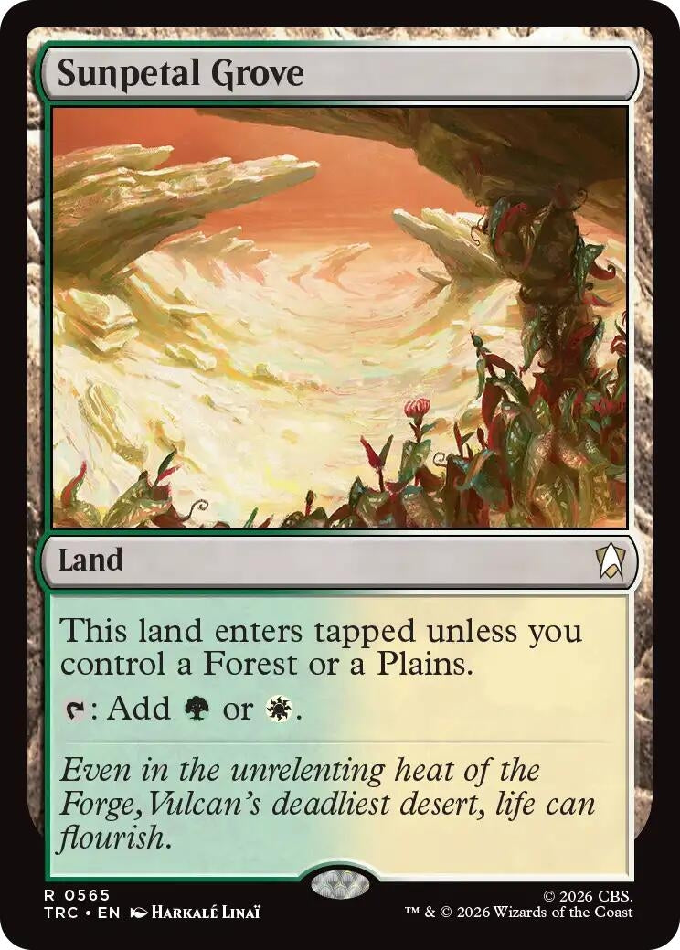 Image for Sunpetal Grove (565) (TRC) - Magic: The Gathering