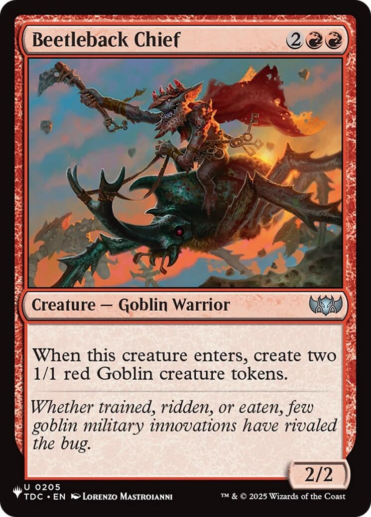 Beetleback Chief (TDC) (LIST)