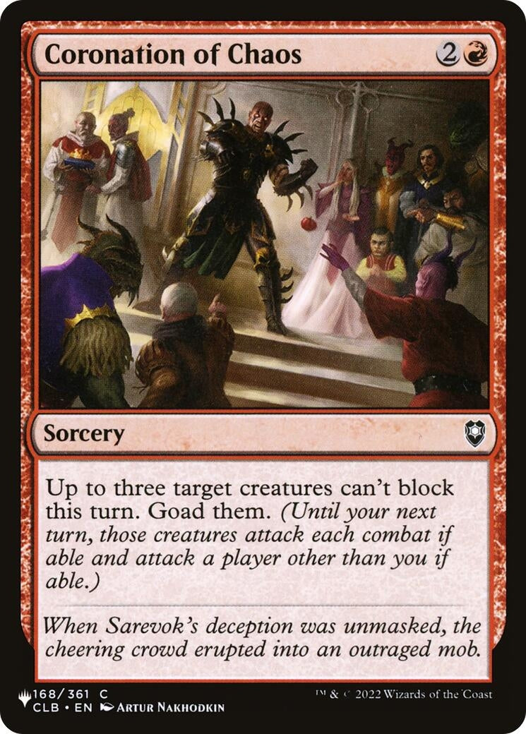 Coronation of Chaos (LIST)