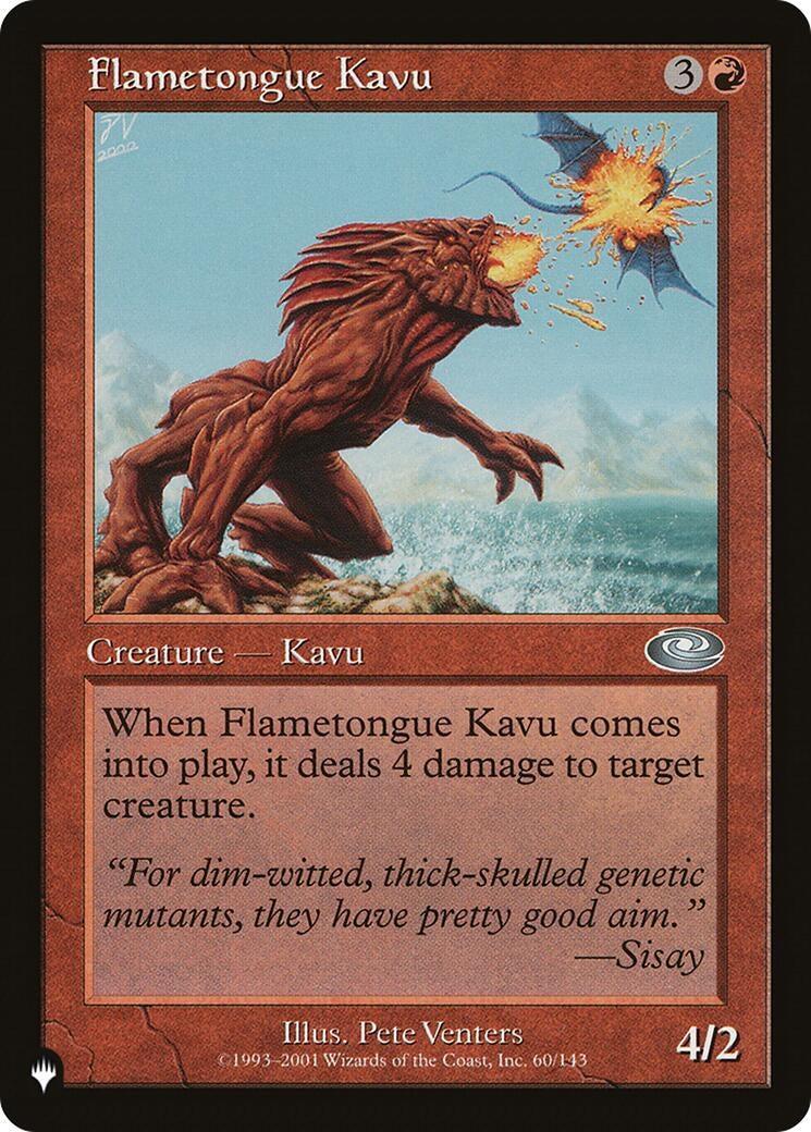 Flametongue Kavu (PLS) (LIST)