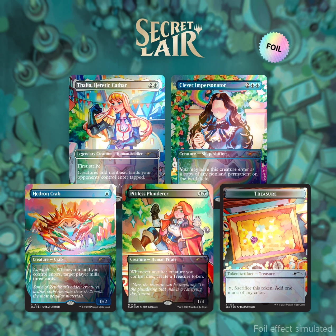 Secret Lair Drop: Our Boss is on Vacation Superdrop: Pick 'Em and Stick 'Em - Rainbow Foil Edition