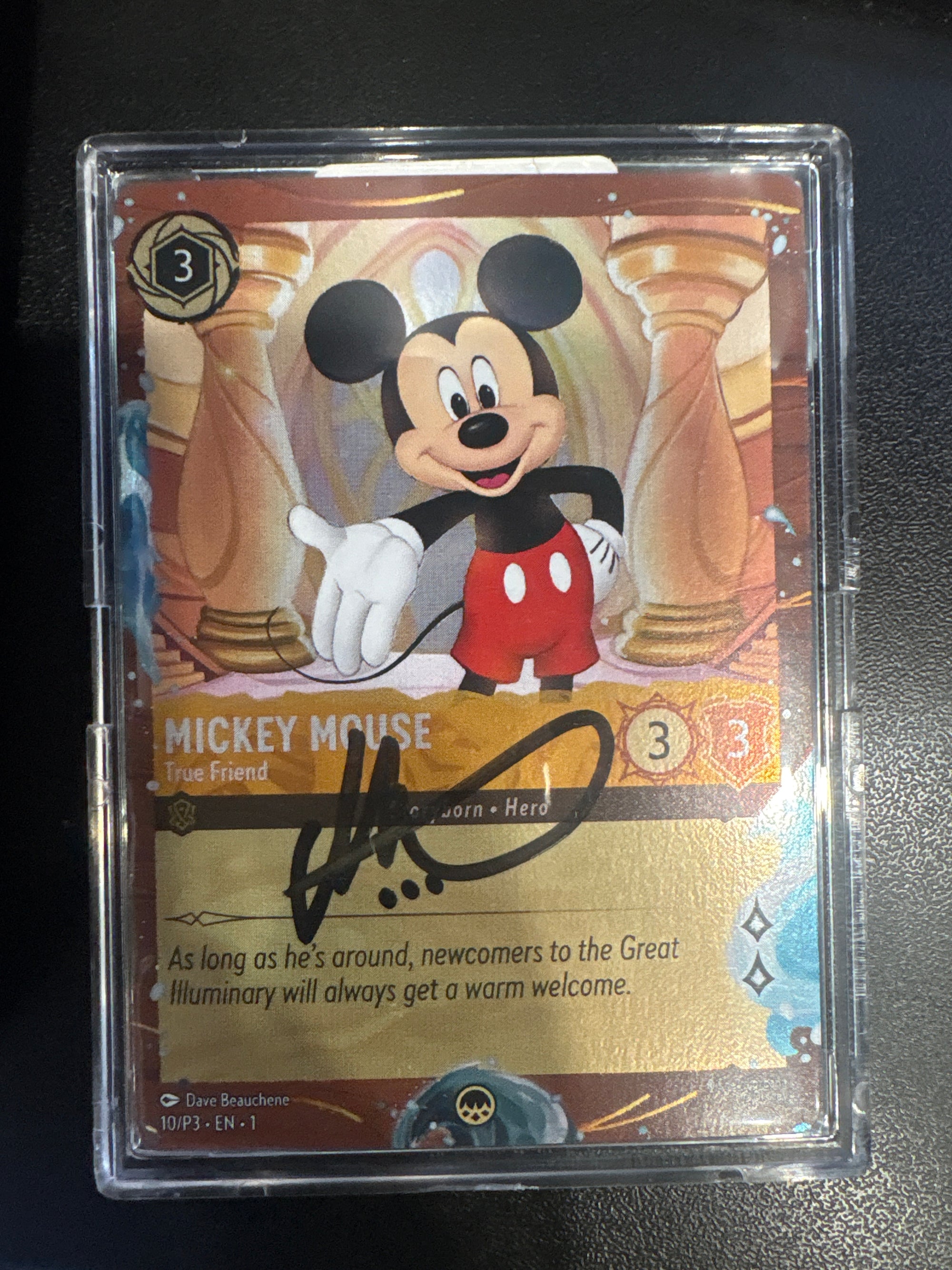 Signed - Mickey Mouse - True Friend (Disney Cruise Promo) - Disney Lorcana Promo Cards (DLPC)