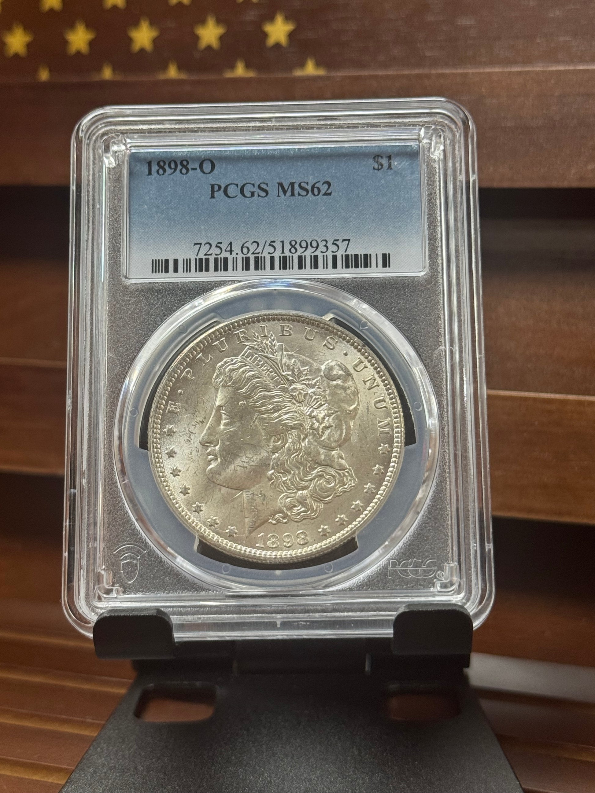 1898‑O Morgan Silver Dollar – PCGS MS62
