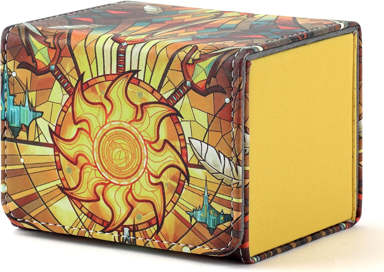 MTGPRO PU Leather Magnetic Deck Box Holds 120+ Sleeved Cards