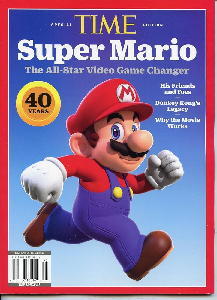 Time Magazine Super Mario ~ 40 Year Anniversary