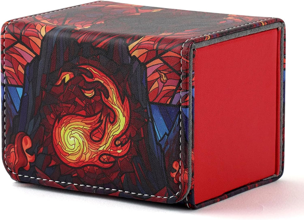 MTGPRO PU Leather Magnetic Deck Box Holds 120+ Sleeved Cards