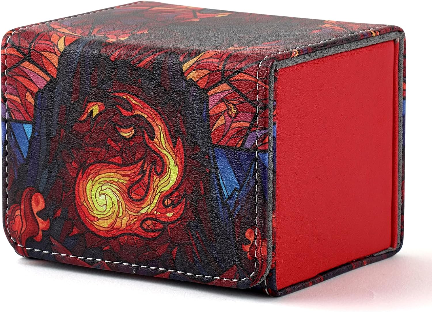 MTGPRO PU Leather Magnetic Deck Box Holds 120+ Sleeved Cards