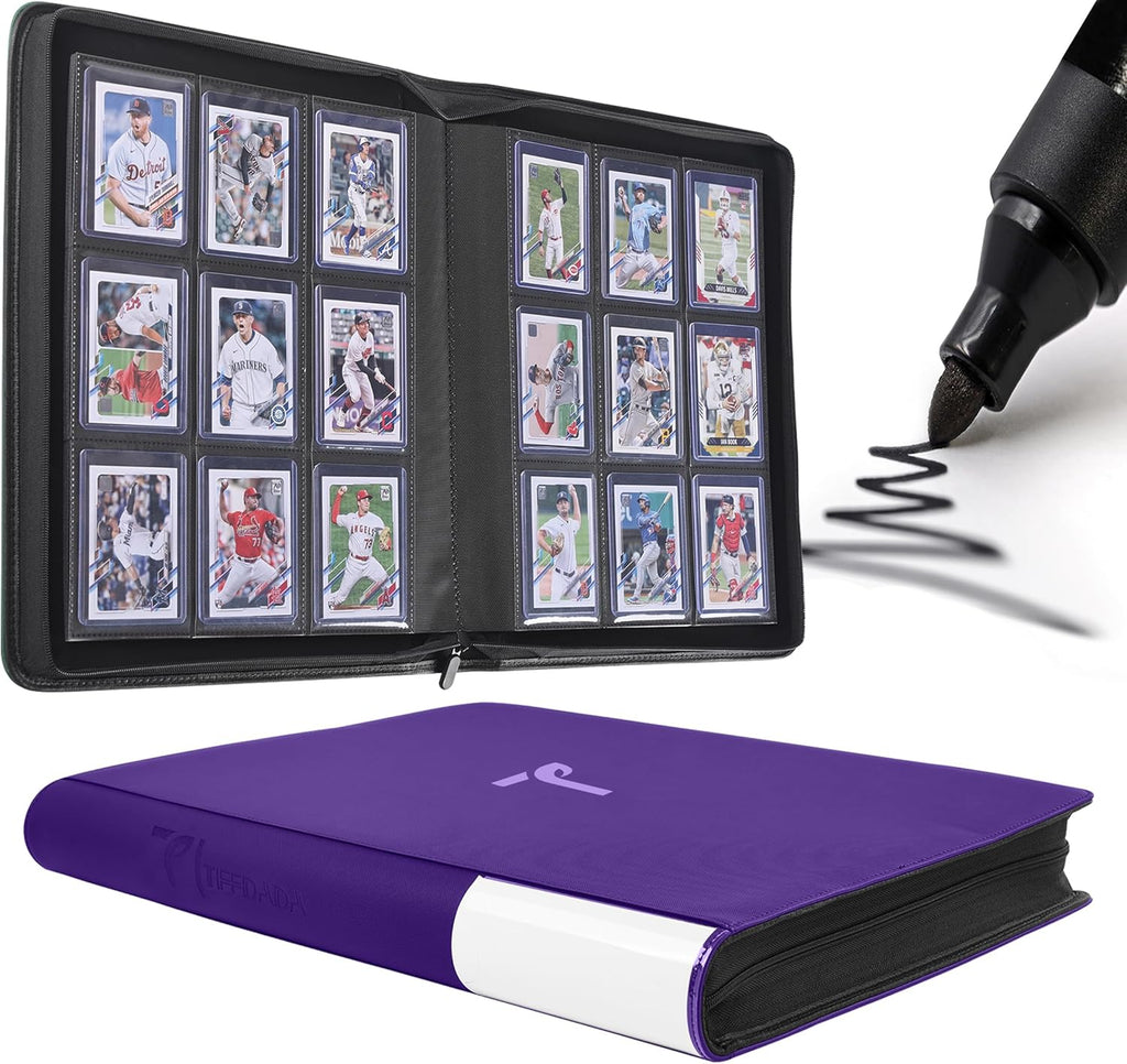 Top Loader Binder, 9 Pocket, Holds Up to 360 3" x 4" Toploader