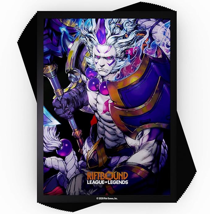 Riftbound: League of Legends - Art Sleeves: Darius - 100ct Card Protectors, TCG Spiritforged Spirit Blossom, Character Art, Trading Game Accessory