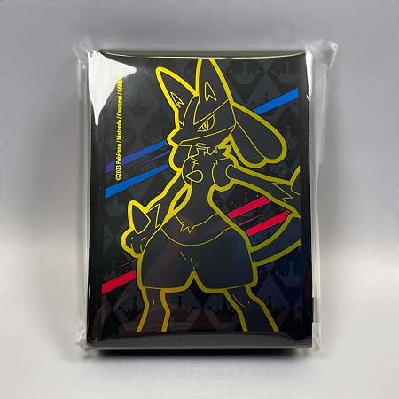 Crown Zenith Elite Trainer Box Card Sleeves - Lucario (65 Count)