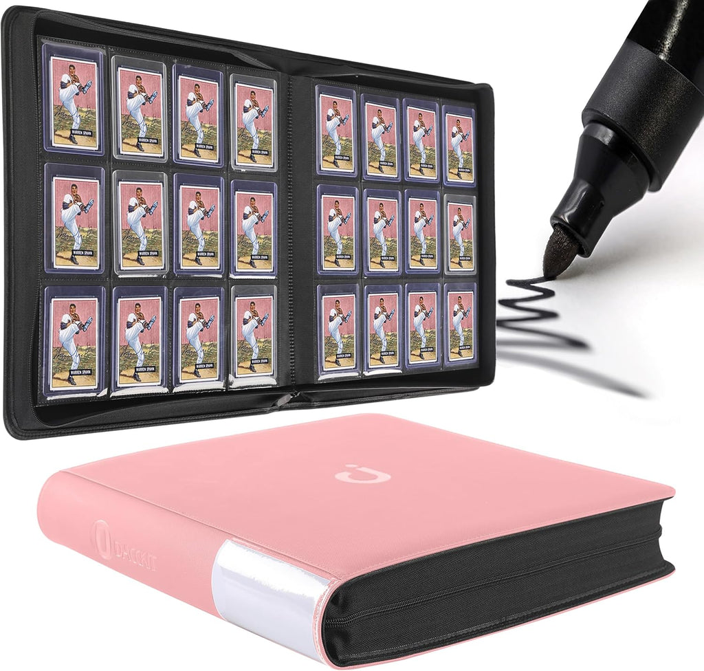 D DACCKIT 640-Card Top Loader Binder - Black