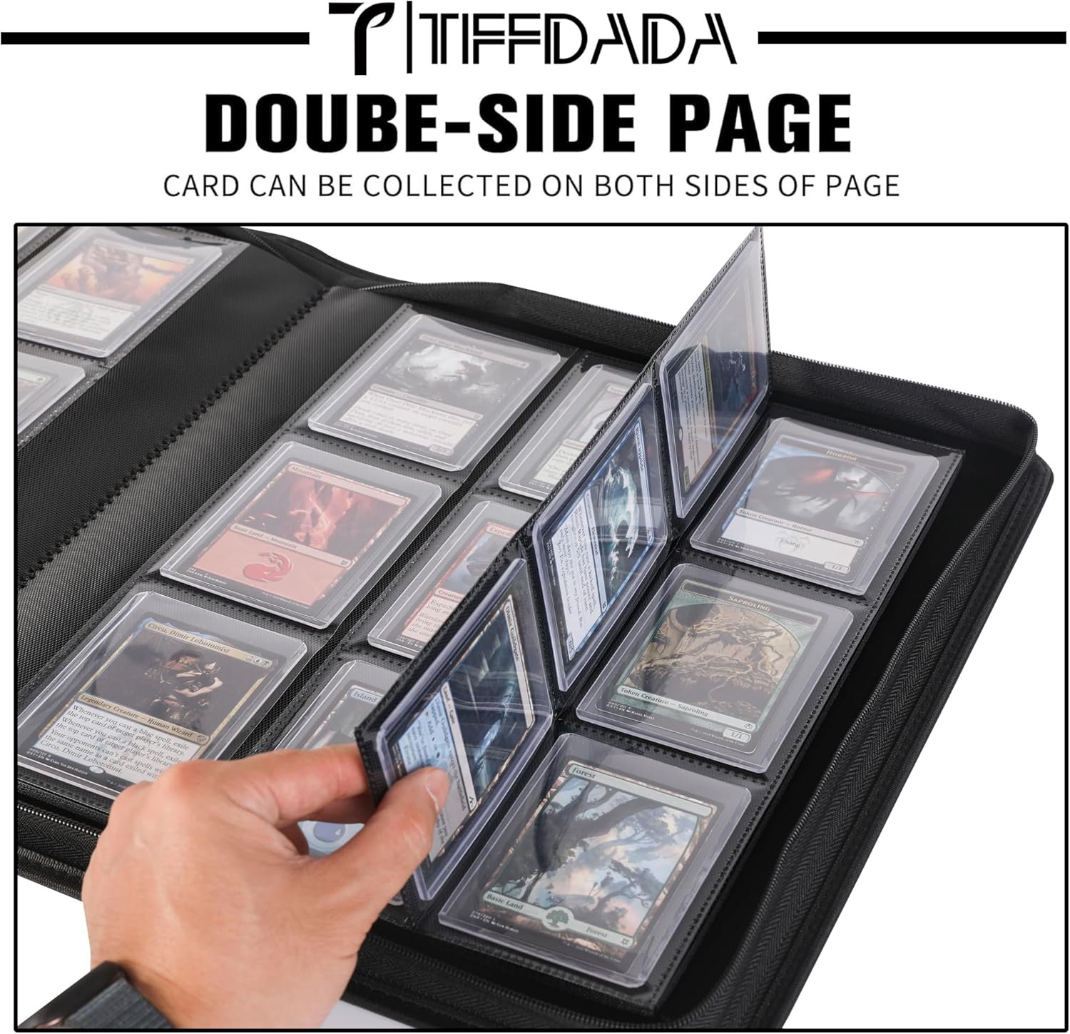 Top Loader Binder, 9 Pocket, Holds Up to 360 3" x 4" Toploader