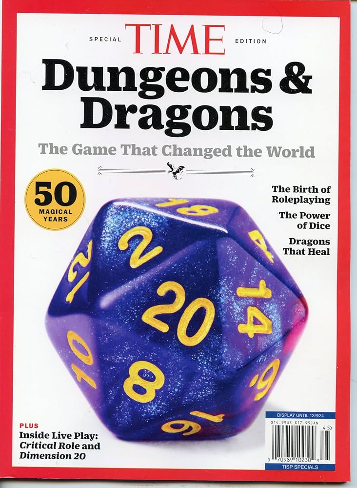Time Magazine Dungeons & Dragons ~ 50 Year Anniversary