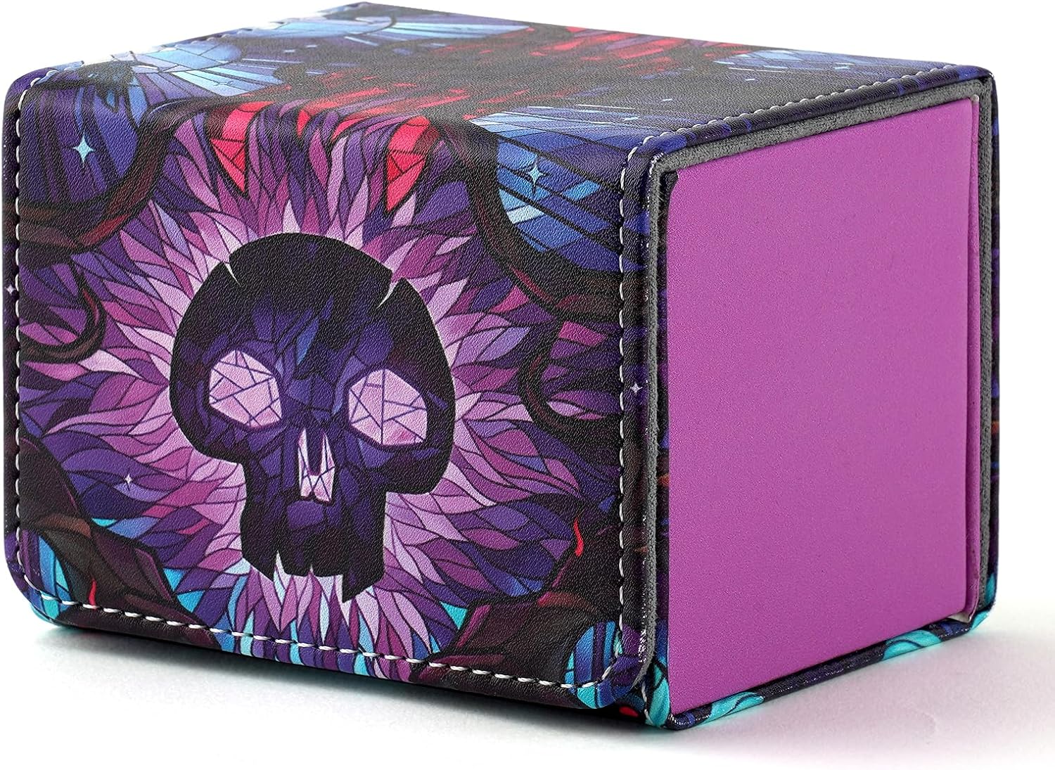MTGPRO PU Leather Magnetic Deck Box Holds 120+ Sleeved Cards