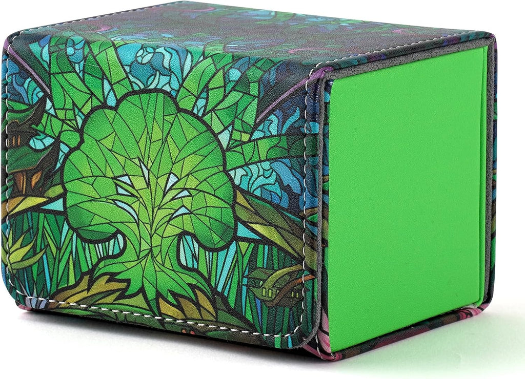 MTGPRO PU Leather Magnetic Deck Box Holds 120+ Sleeved Cards
