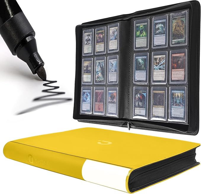 D DACCKIT Toploader Binder - 4 Pocket Top Loader Binder