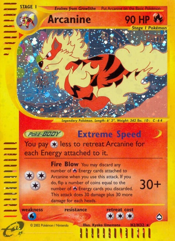 Arcanine (H2) (H02/H32) (AQ)