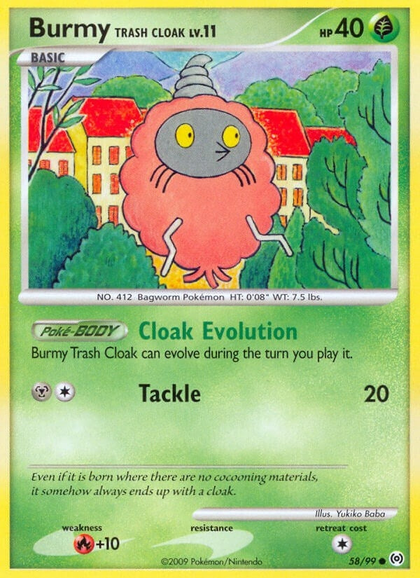 Image for Burmy Trash Cloak (58/99) (AR) - Pokemon