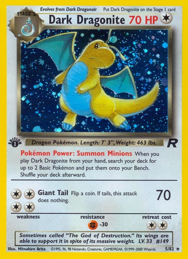 Dark Dragonite (5) (05/82) (TR)