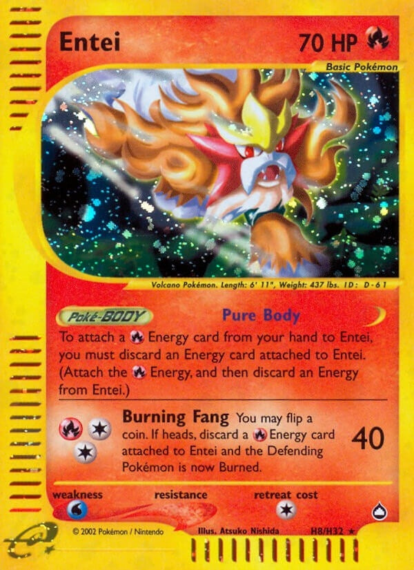 Image for Entei (H8) (H08/H32) (AQ) - Pokemon