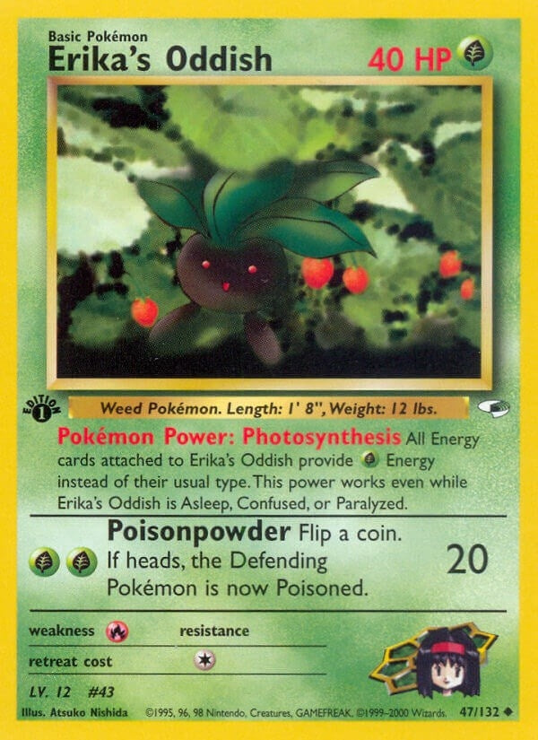 Erika's Oddish (47) (047/132) (G1)