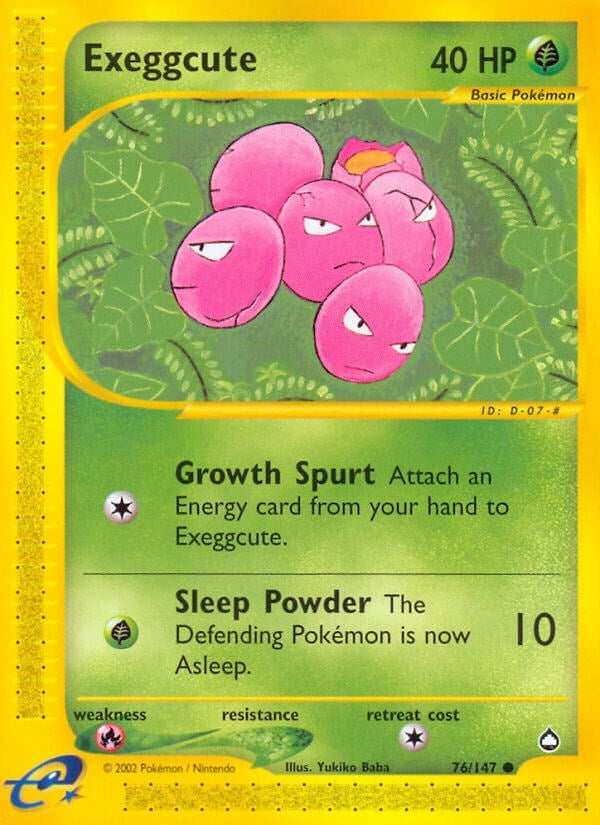Image for Exeggcute (76) (076/147) (AQ) - Pokemon
