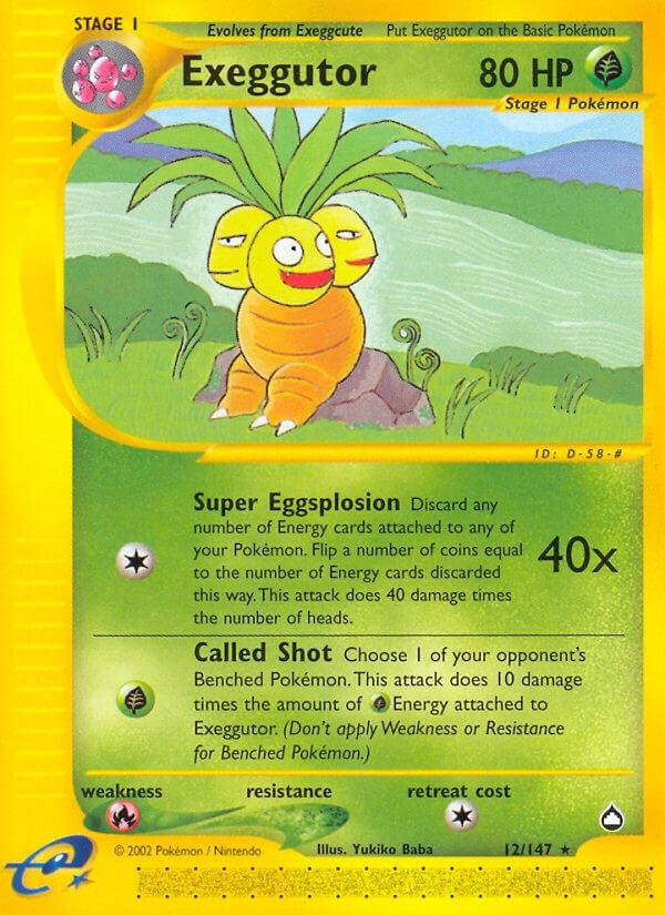 Image for Exeggutor (12) (012/147) (AQ) - Pokemon