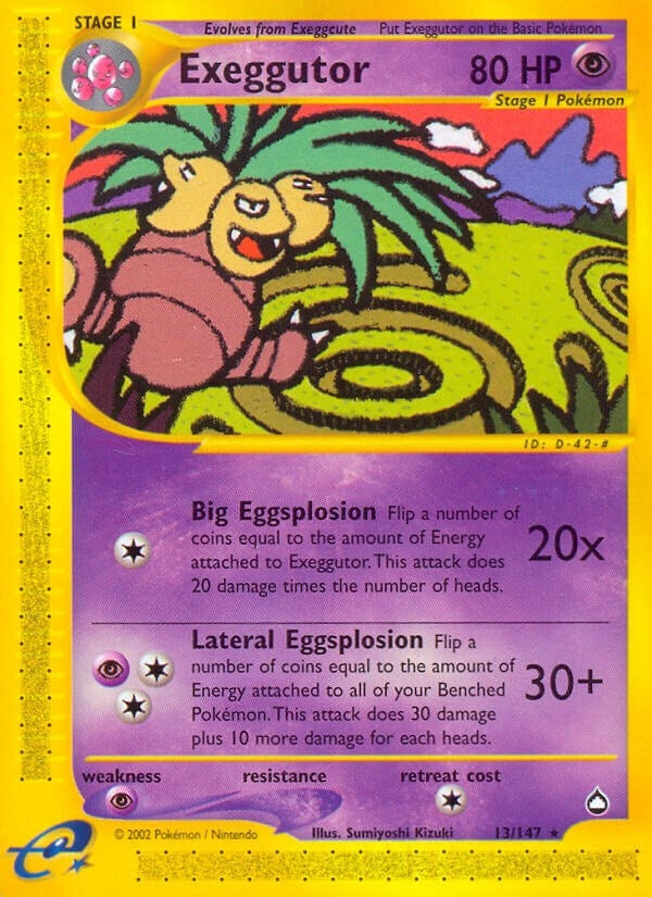 Image for Exeggutor (13) (013/147) (AQ) - Pokemon