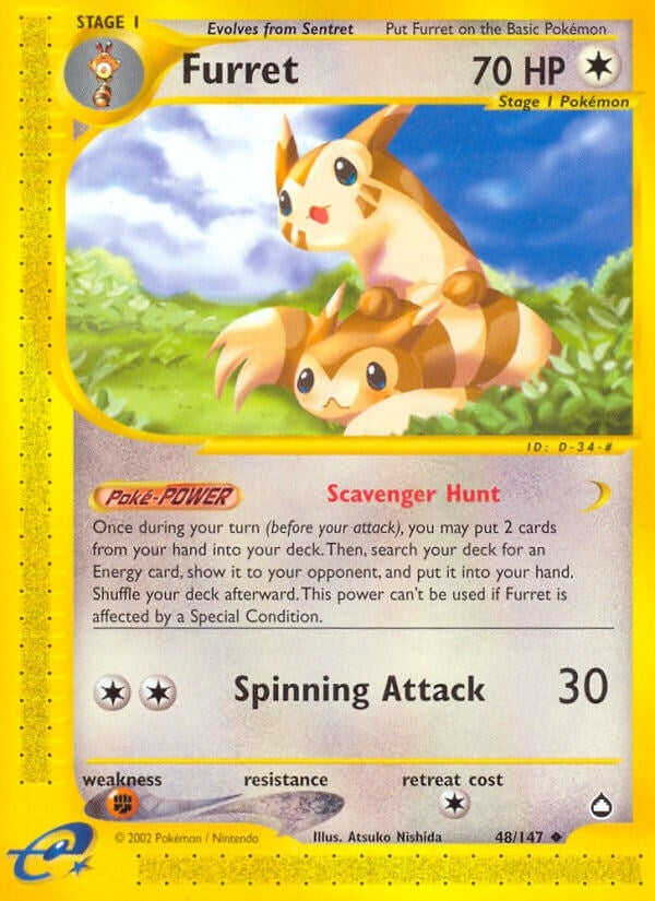 Image for Furret (048/147) (AQ) - Pokemon