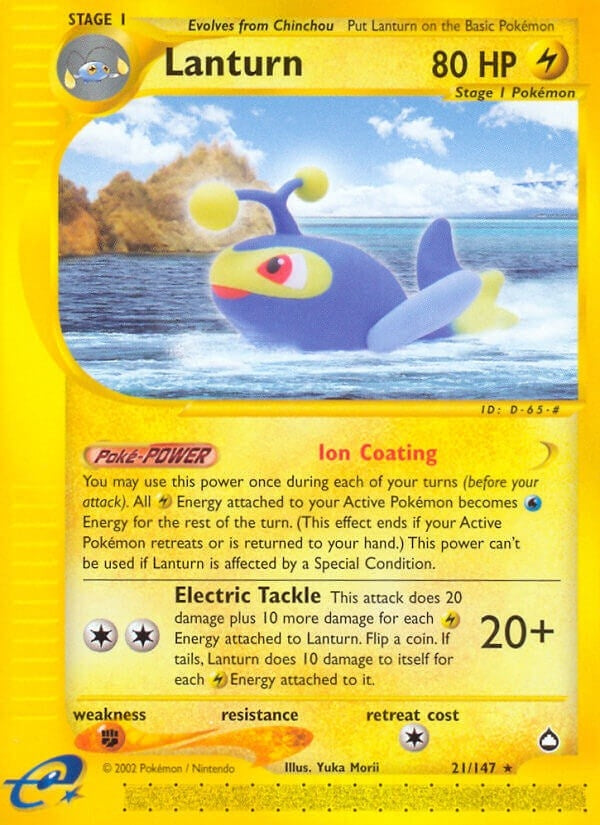 Image for Lanturn (21) (021/147) (AQ) - Pokemon
