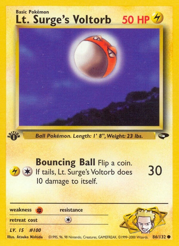 Lt. Surge's Voltorb (086/132) (G2)