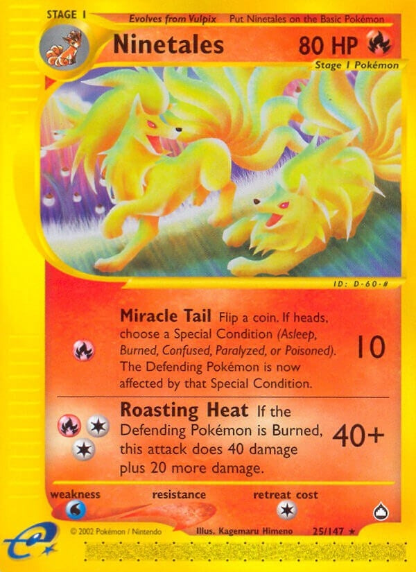 Image for Ninetales (025/147) (AQ) - Pokemon