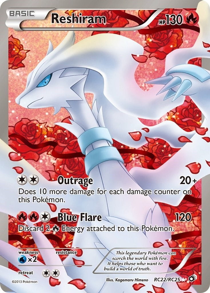 Reshiram (Full Art) (RC22/RC25) (LTR)