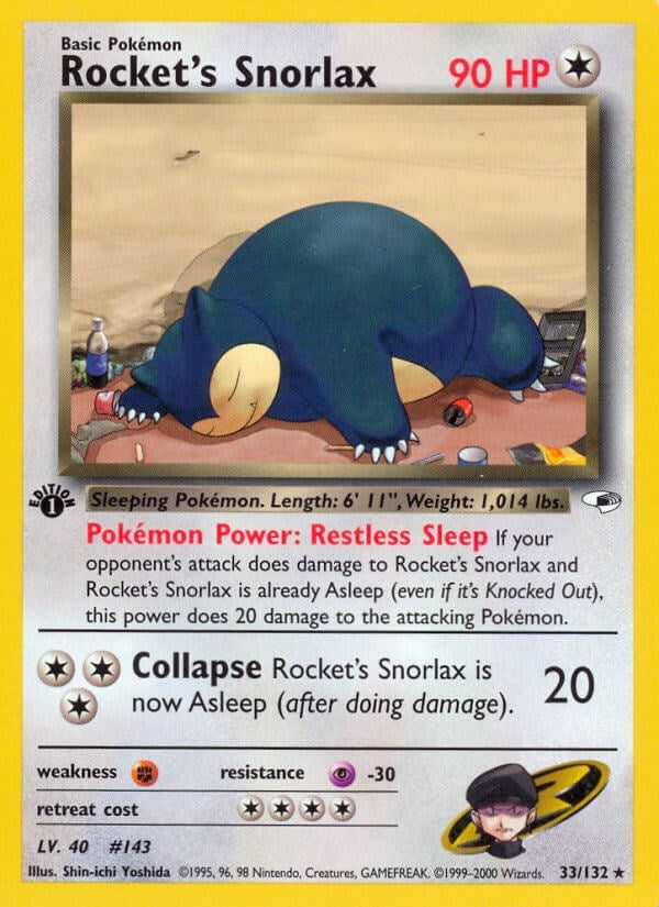 Rocket's Snorlax (033/132) (G1)
