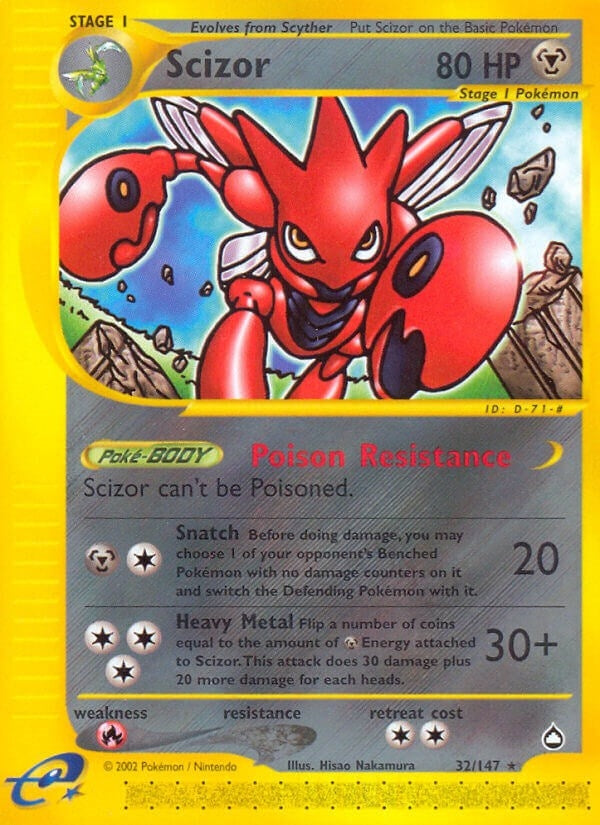 Image for Scizor (032/147) (AQ) - Pokemon