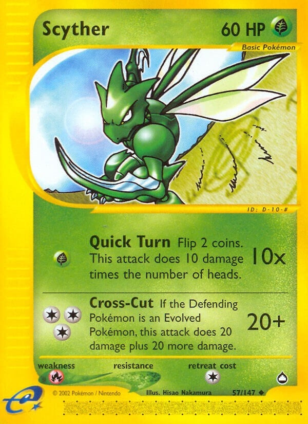 Image for Scyther (57) (057/147) (AQ) - Pokemon