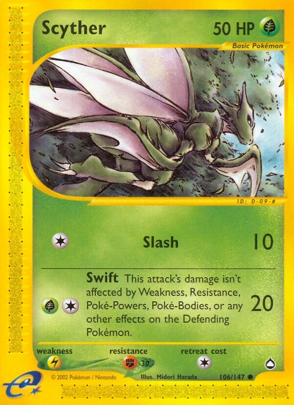 Image for Scyther (106) (106/147) (AQ) - Pokemon