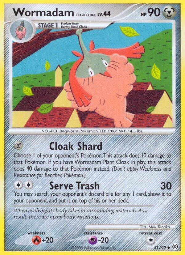 Image for Wormadam Trash Cloak (51/99) (AR) - Pokemon