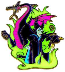 Black Light Mal Family Pin