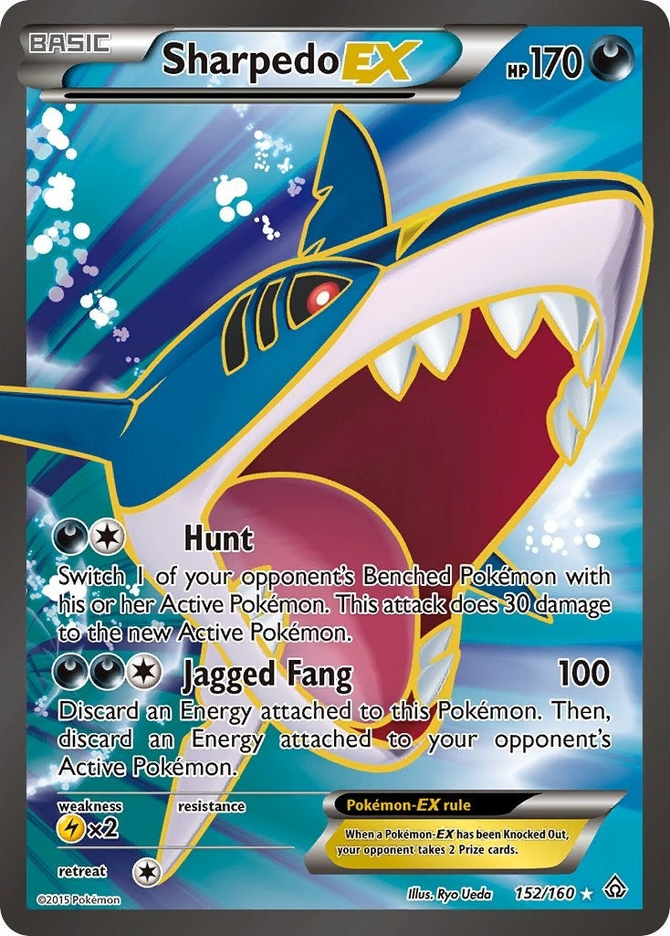 Sharpedo EX (152 Full Art) (152/160) (PRC)