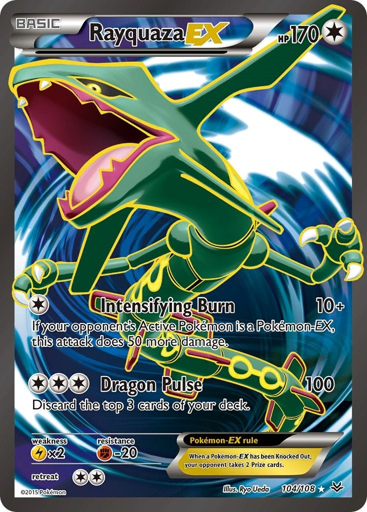 Rayquaza EX (104 Full Art) (104/108) (ROS)
