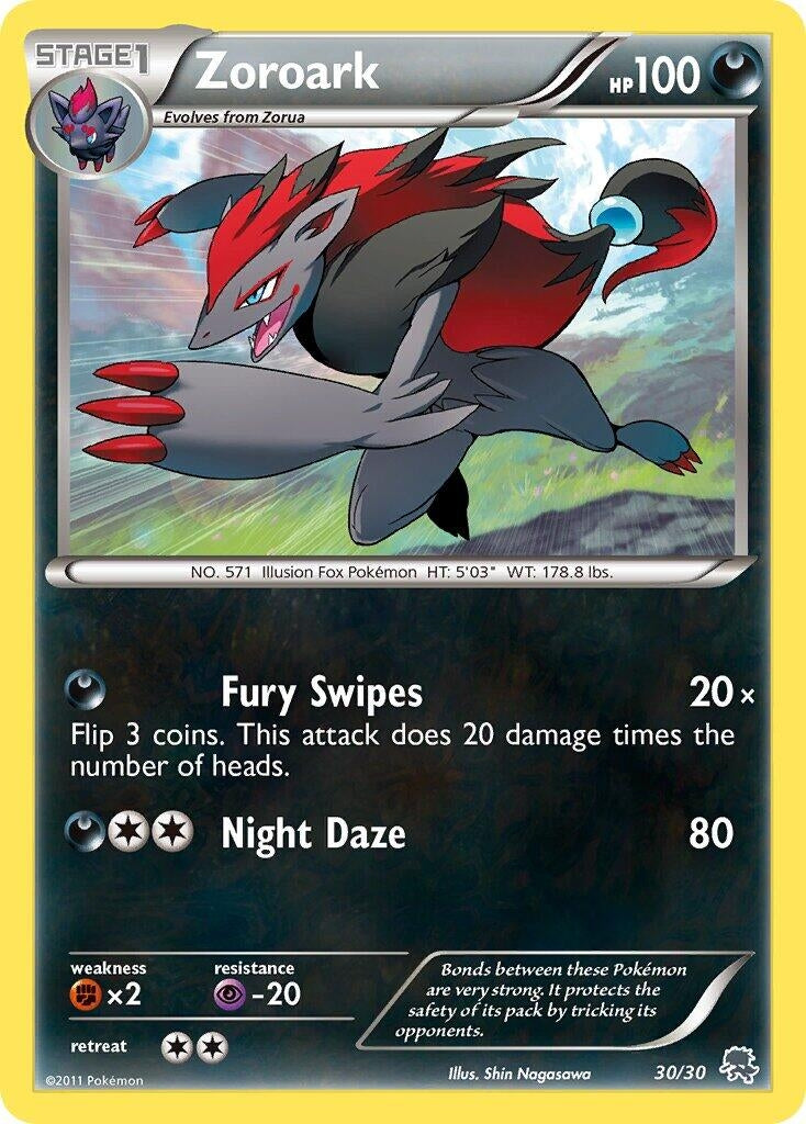 Zoroark (#30 Holo) (30/30) (BLW)