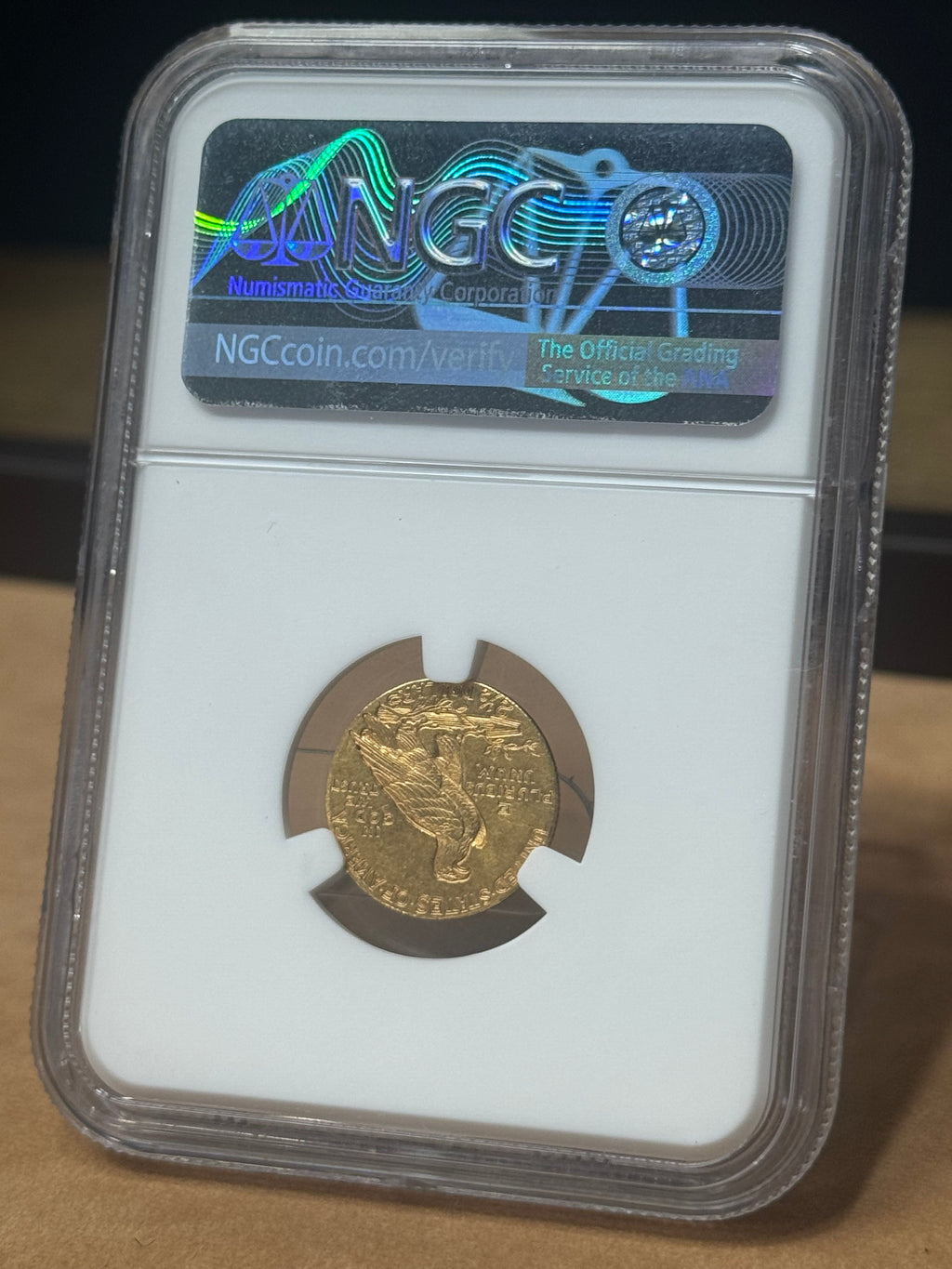 1910 $2.5 Indian Head Gold Quarter Eagle (NGC MS61)
