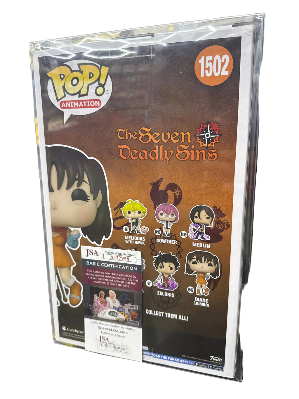 Funko Pop! Jumbo Diane The Seven Deadly Sins #1502 (Signed)