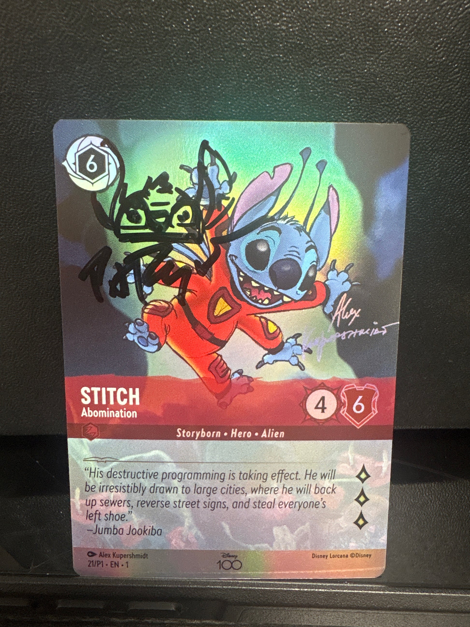 Stitch - Abomination (Disney 100) Peter Raymundo Signed