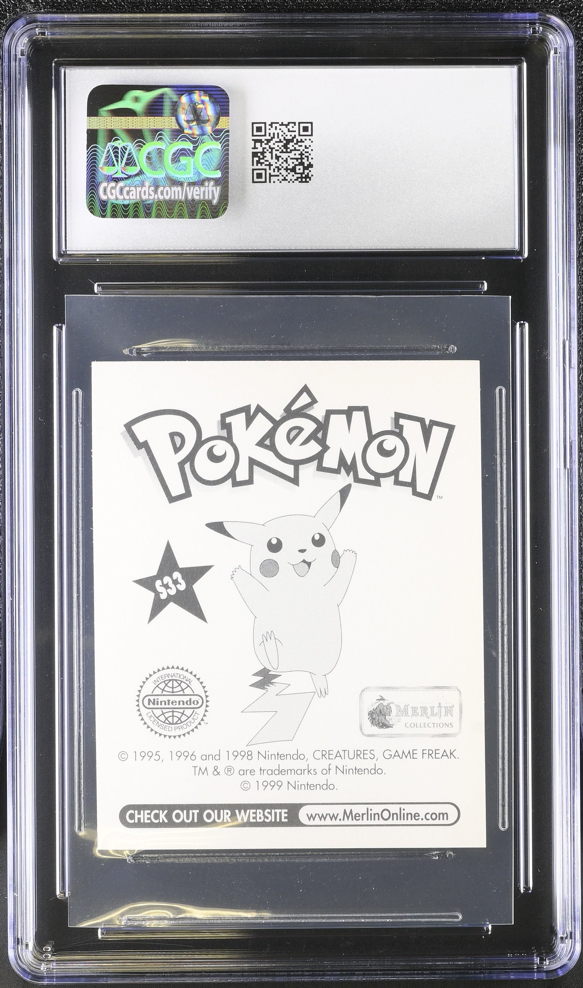 Prof.Oak Special Glitter Special Glitter Series 1 S33 NM CGC 10 (Back)